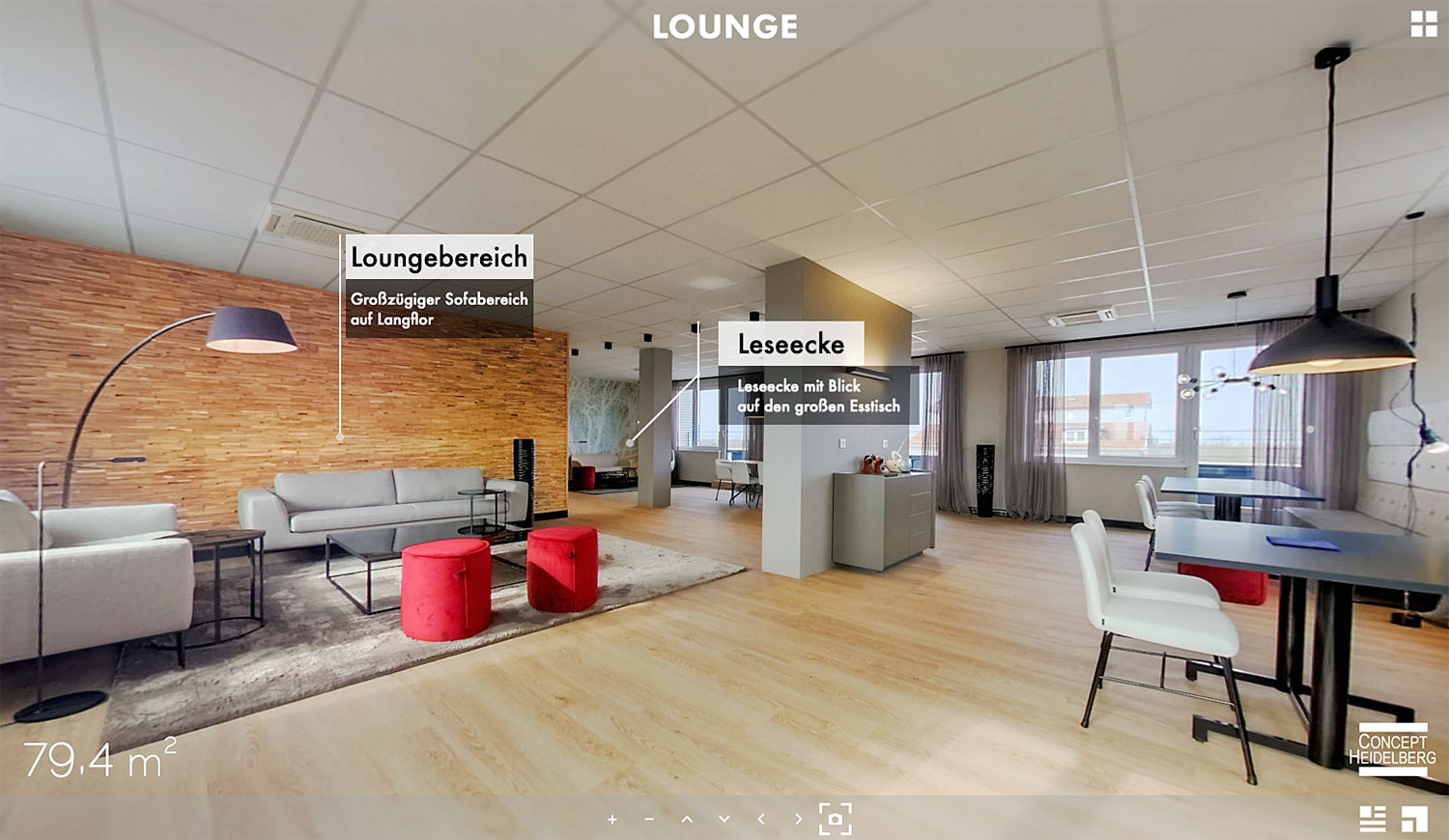 Concept Heidelberg | Lounge in 360°