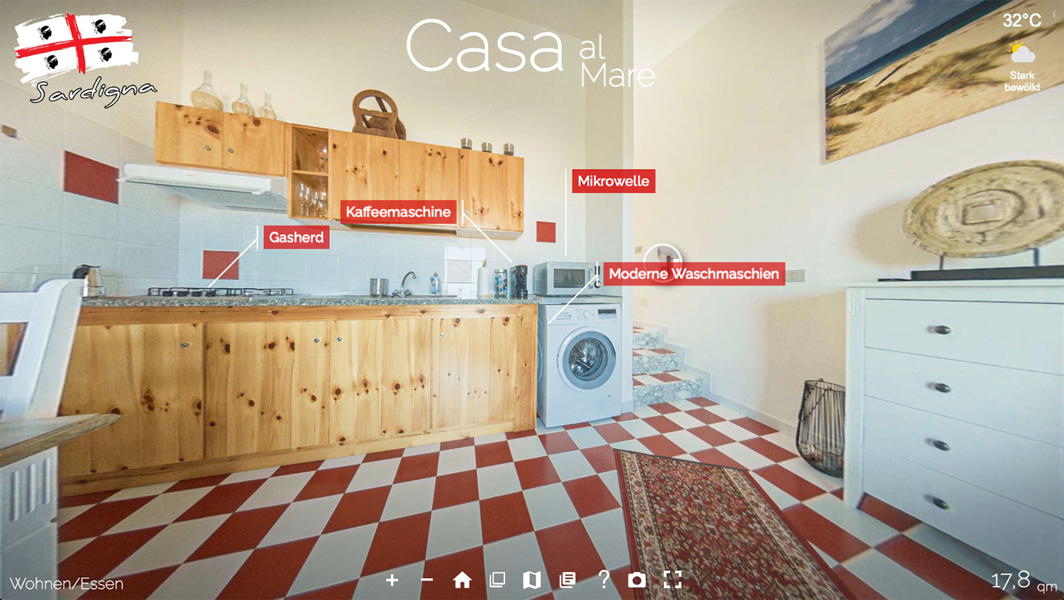 Ferienwohnung auf Sardinien | virtueller Rundgang