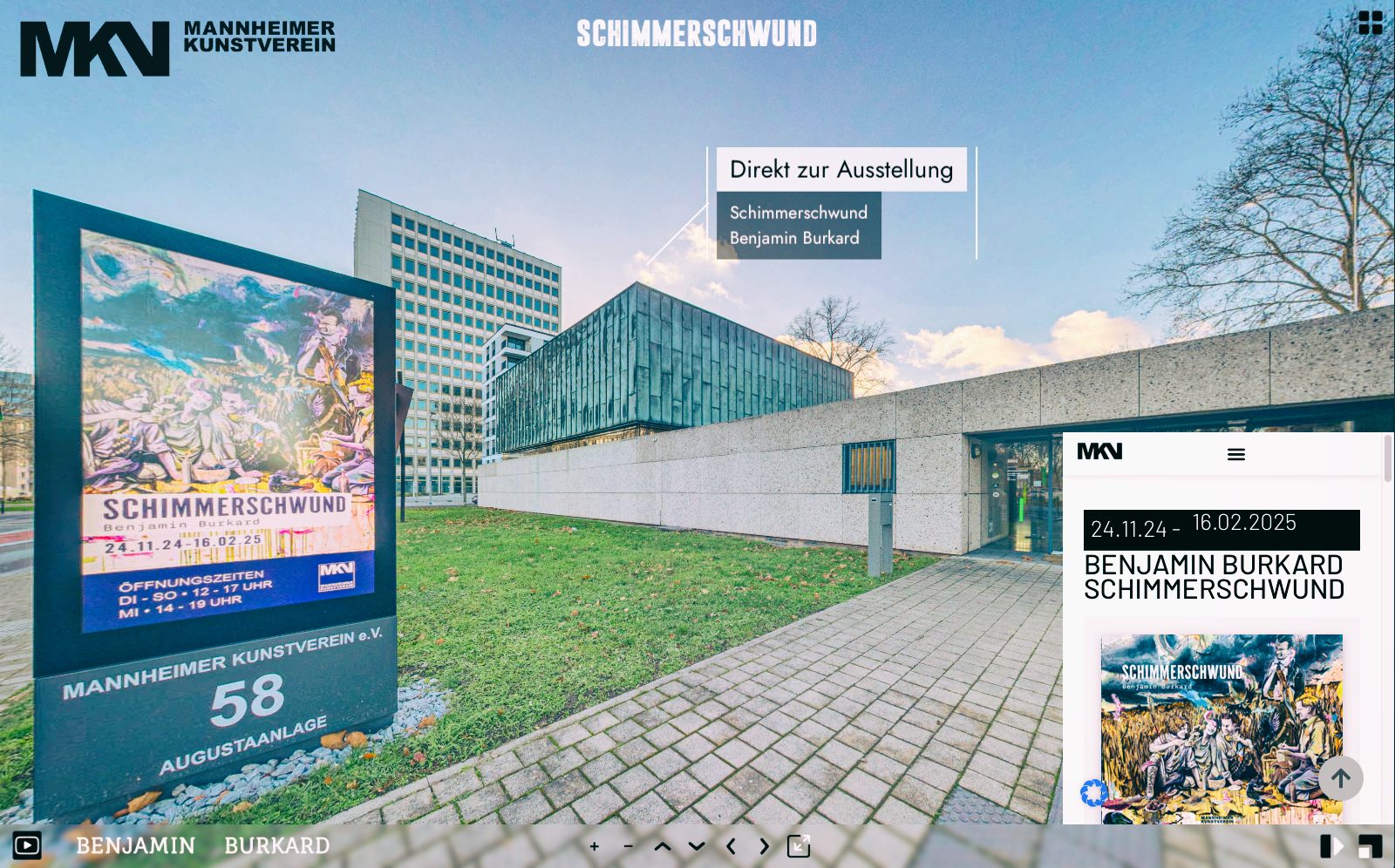 Mannheimer Kunstverein   Benjamin|Burkard   | virtueller Rundgang